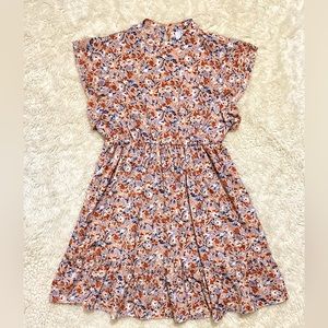 NWT Floral Mini Dress Size Large